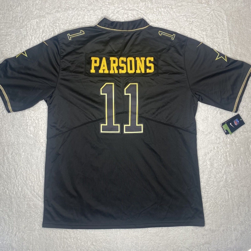 Micah Parsons #11 Cowboys Stitched Black Color Rush Gameday Jersey XXXL   NWT - Picture 11 of 12